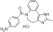 (4-Aminophenyl)(4,5-dihydro-2-methylimidazo[4,5-d][1]benzazepin-6(1H)-yl)methanone hydrochloride(182202-75-1)